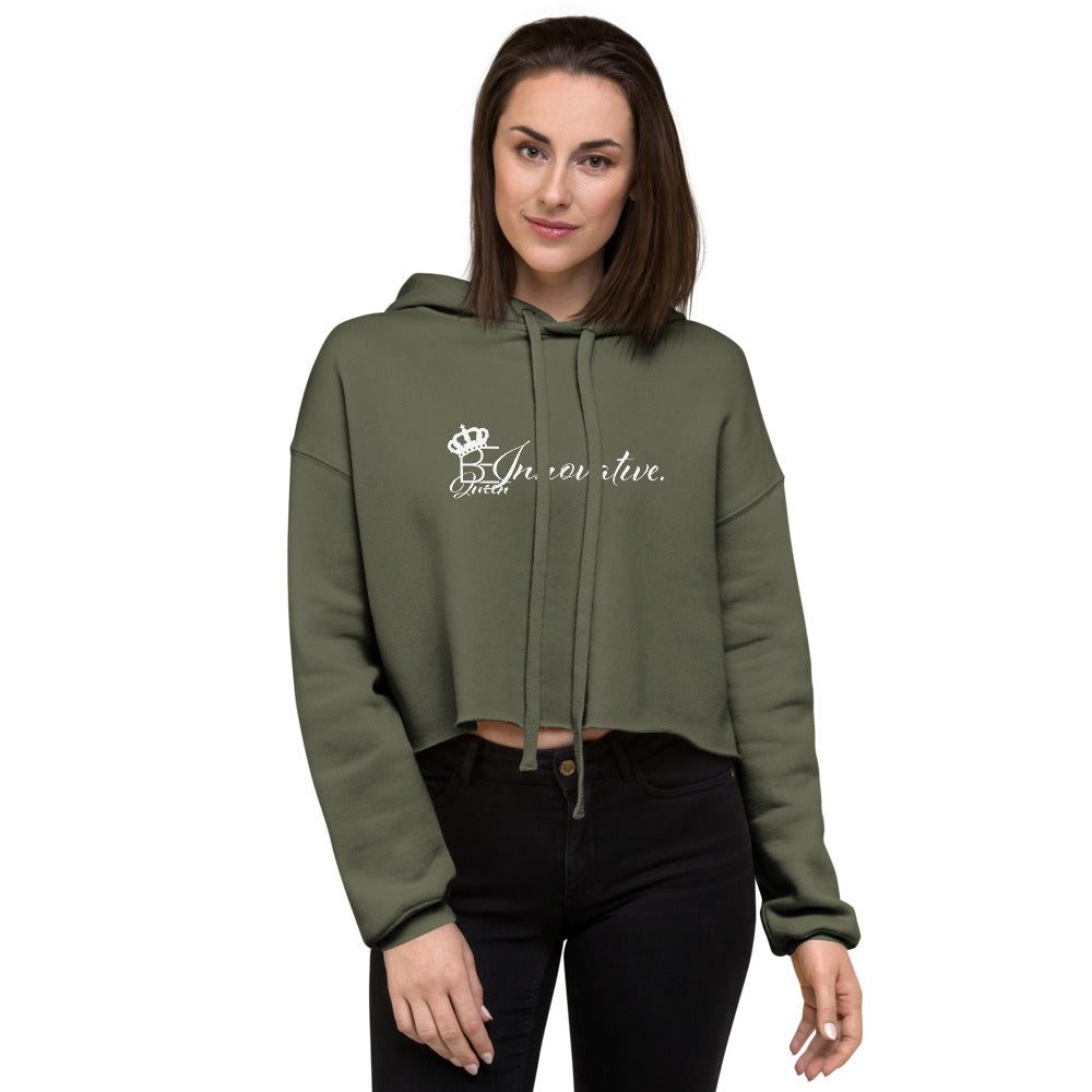 Be Innovative QUEEN 1 Cropped Hoodie BEI Trends