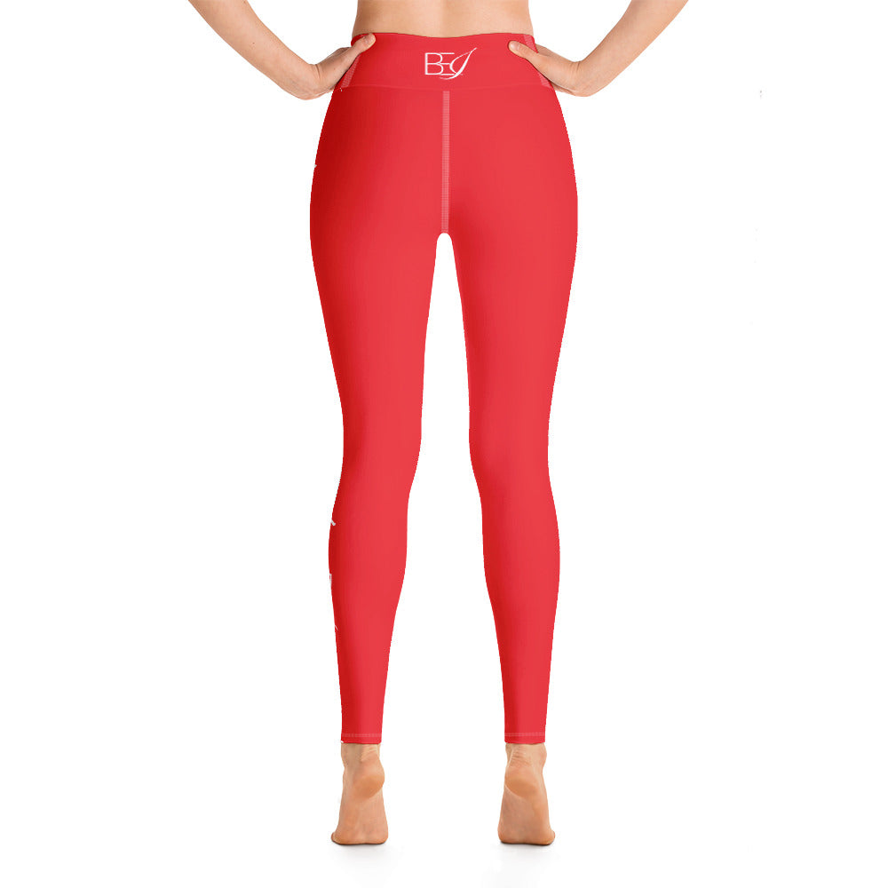 "Be Innovative" Yoga Leggings - RED