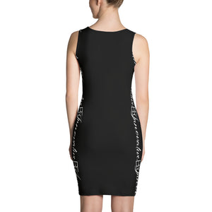 BEI Fitted Cut & Sew Dress - BLK