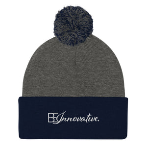 "Be Innovative" Pom-Pom Beanie