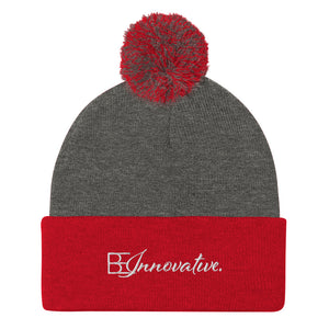 "Be Innovative" Pom-Pom Beanie