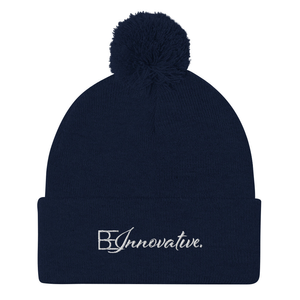 "Be Innovative" Pom-Pom Beanie