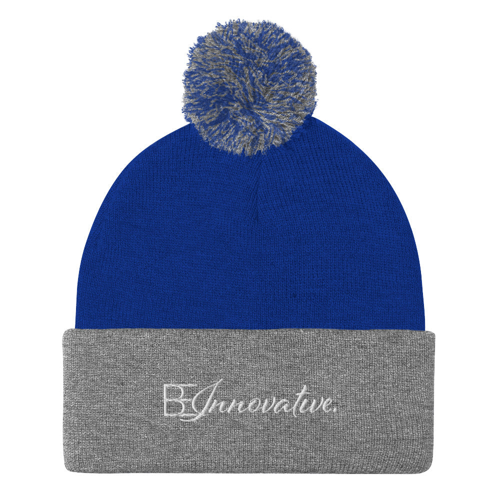 "Be Innovative" Pom-Pom Beanie